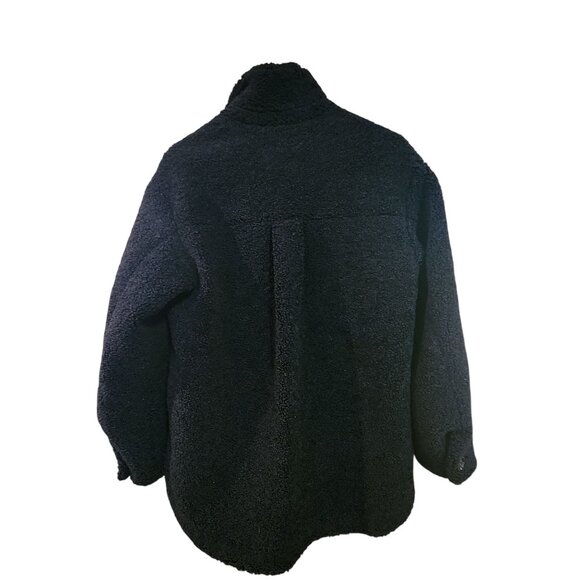 Rails Connie Button Front Black Teddy Womens Size Medium MRSP $348 - Picture 5 of 6